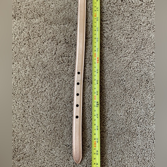 Authentic Dolce & Gabbana first line DG logo light golden pink belt 90cm/36 inch - Picture 7 of 7